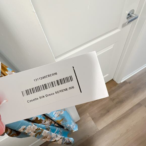 Reformation Casette Serene Silk Midi Dress Size 6 - Picture 6 of 6